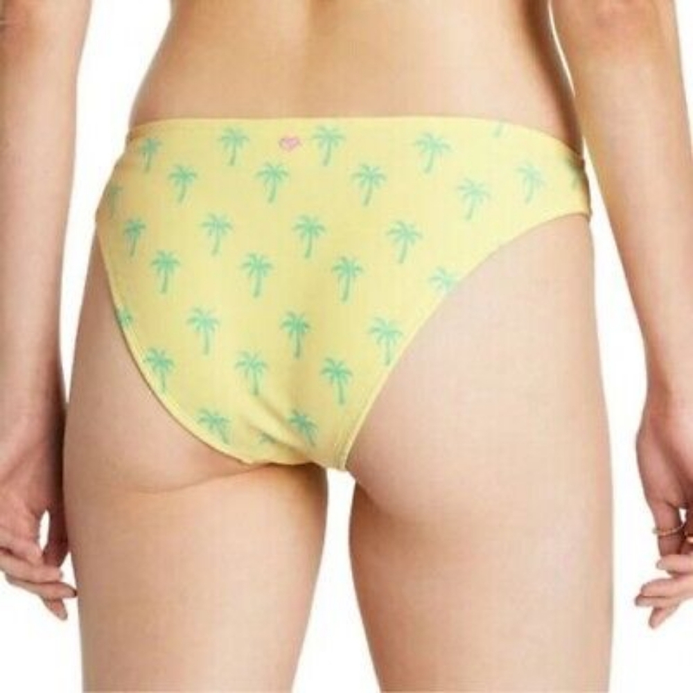 Stoney Clover Lane for Target Yellow Palm Tree Print Bikini Bottoms NWT